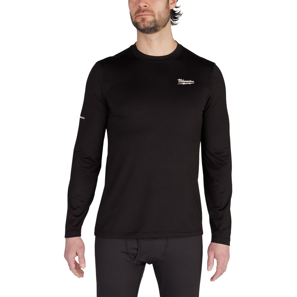 Shirts; Garment Style: Base Layer, General Purpose; Garment Type: Warming, Cold Weather, General Purpose, Shirt, Washable; Size: Large; Color: Black; Material: Polyester; Chest Size (Inch): 42 to 44