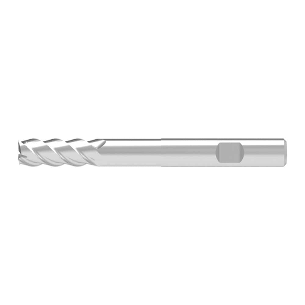 Square End Mill: 20.00 mm Dia, 52.00 mm LOC, 4 Flute, Solid Carbide