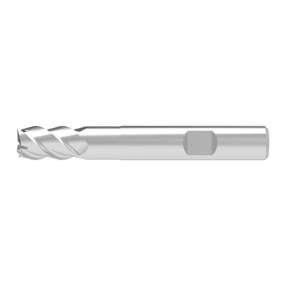 Square End Mill: 20.00 mm Dia, 32.00 mm LOC, 4 Flute, Solid Carbide