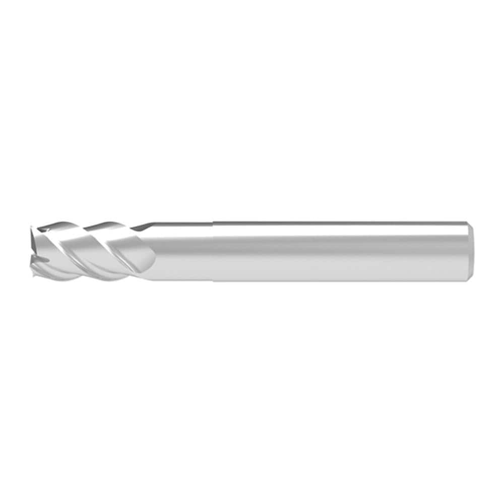 Square End Mill: 16.00 mm Dia, 25.00 mm LOC, 4 Flute, Solid Carbide