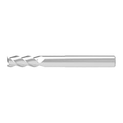 Square End Mill: 25.00 mm Dia, 27.00 mm LOC, 3 Flute, Solid Carbide