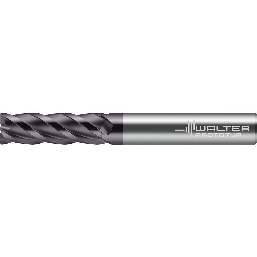 Corner Radius End Mill: 3/4" Dia, 3" LOC, 0.0600" Radius, 4 Flute, Solid Carbide