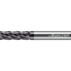 Corner Radius End Mill: 4 mm Dia, 14.00 mm LOC, 0.25 mm Radius, 4 Flute, Solid Carbide