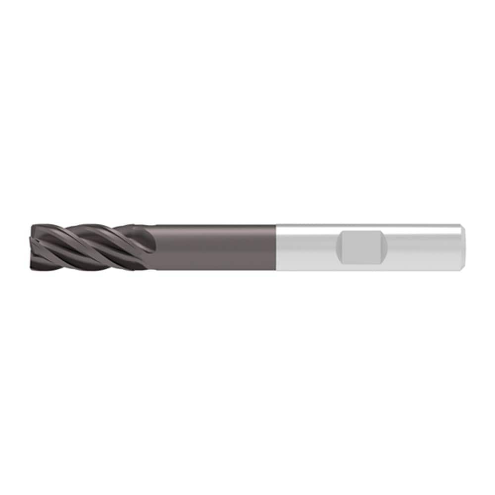 Square End Mill: 20.00 mm Dia, 38.00 mm LOC, 4 Flute, Solid Carbide