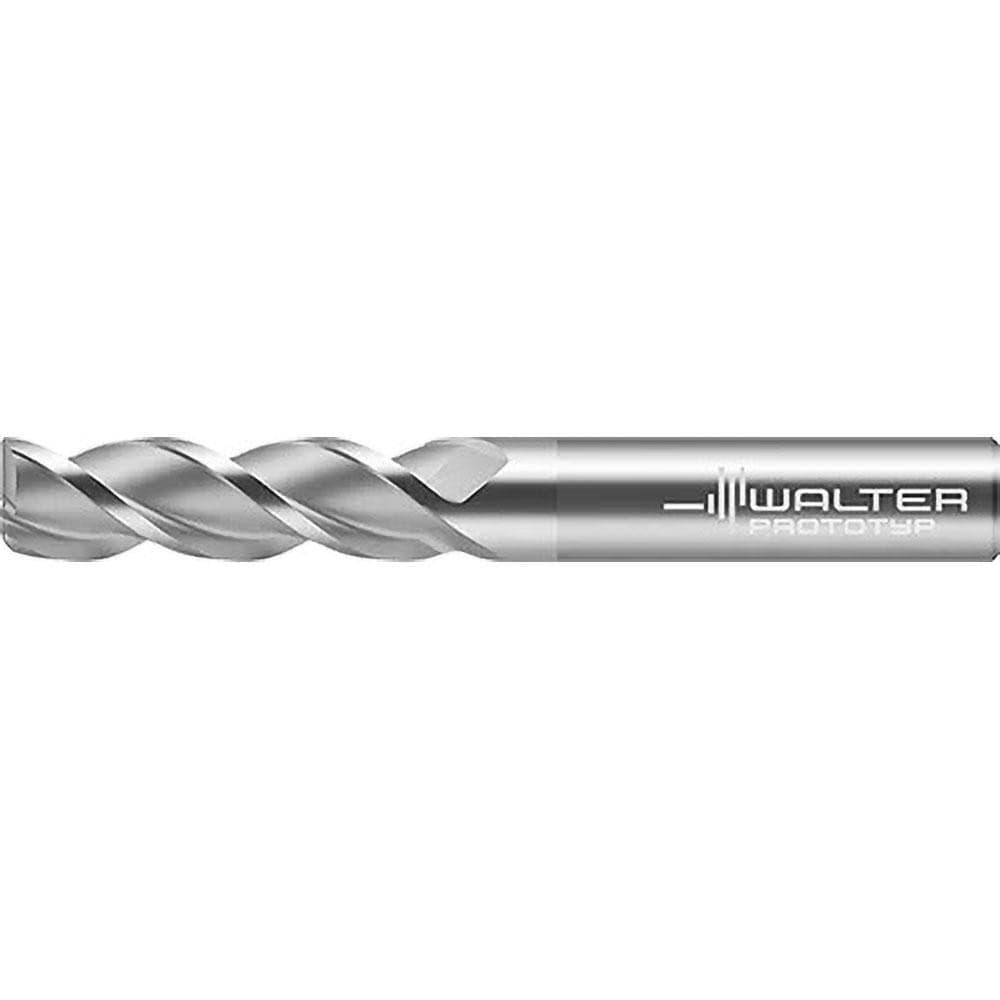 Corner Radius End Mill: 1" Dia, 3-1/4" LOC, 0.0600" Radius, 3 Flute, Solid Carbide