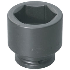 Impact Socket: 1-1/2" Drive, 2-9/16" Socket, Hex Drive