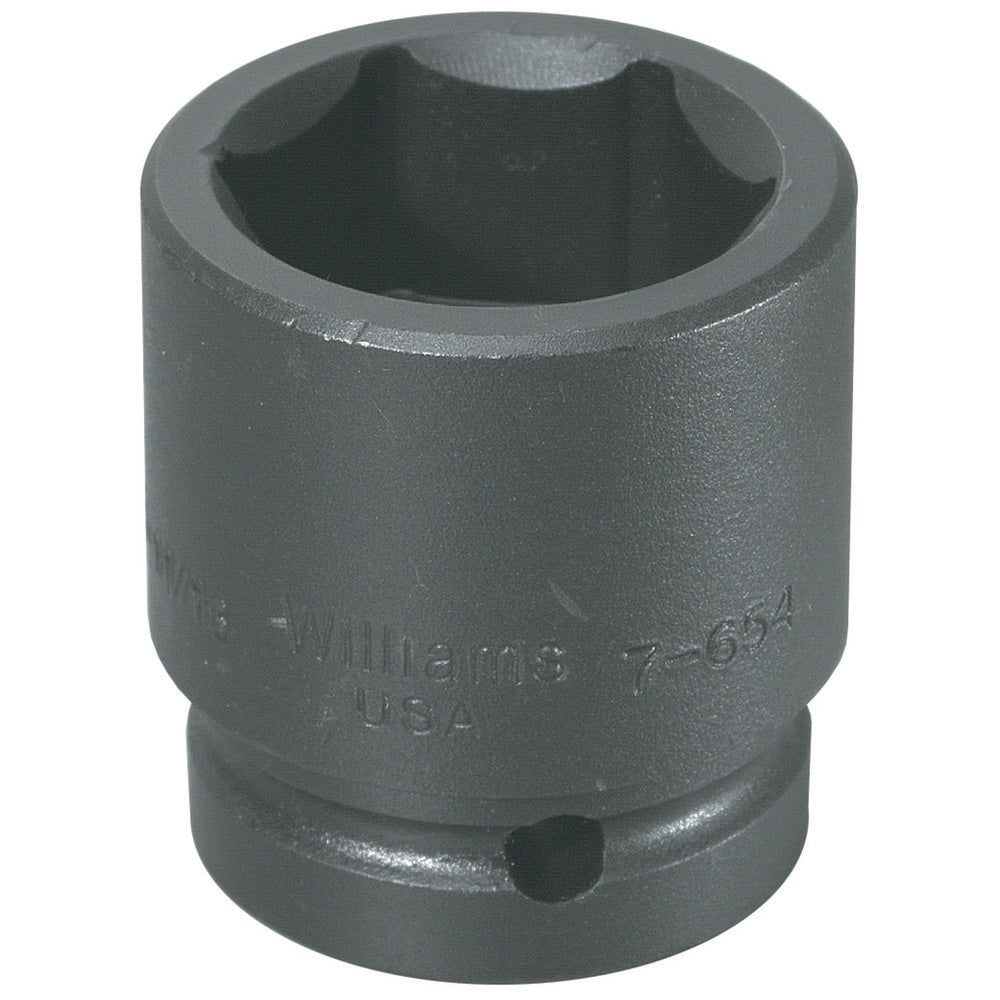 Impact Socket: 1" Drive, 4-5/8" Socket, Hex Drive