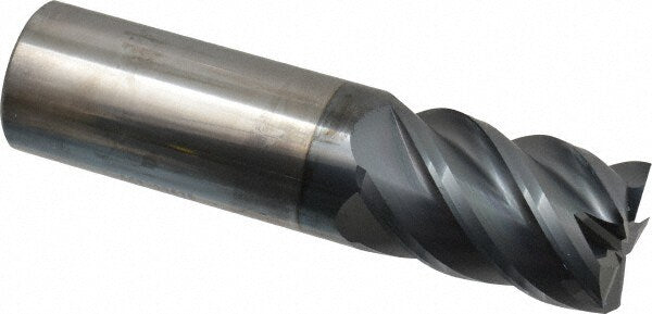 Square End Mill: 1" Dia, 1-1/2" LOC, 5 Flute, Solid Carbide