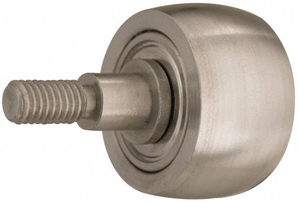 Plain Cam Follower: 0.625" Roller Dia, 0.313" Roller Width, 0.5" Stud Dia