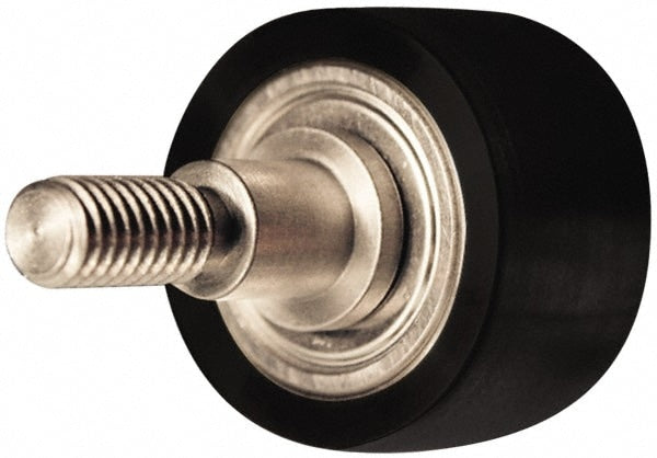 Plain Cam Follower: 0.25" Roller Dia, 0.2" Roller Width, 0.25" Stud Dia