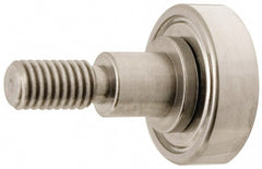 Plain Cam Follower: 0.625" Roller Dia, 0.196" Roller Width, 0.625" Stud Dia