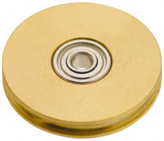 Idler Pulleys; Pulley Slot Width: 0.094 in, 0.094 mm; Belt Style: Round Belts; Material: Brass