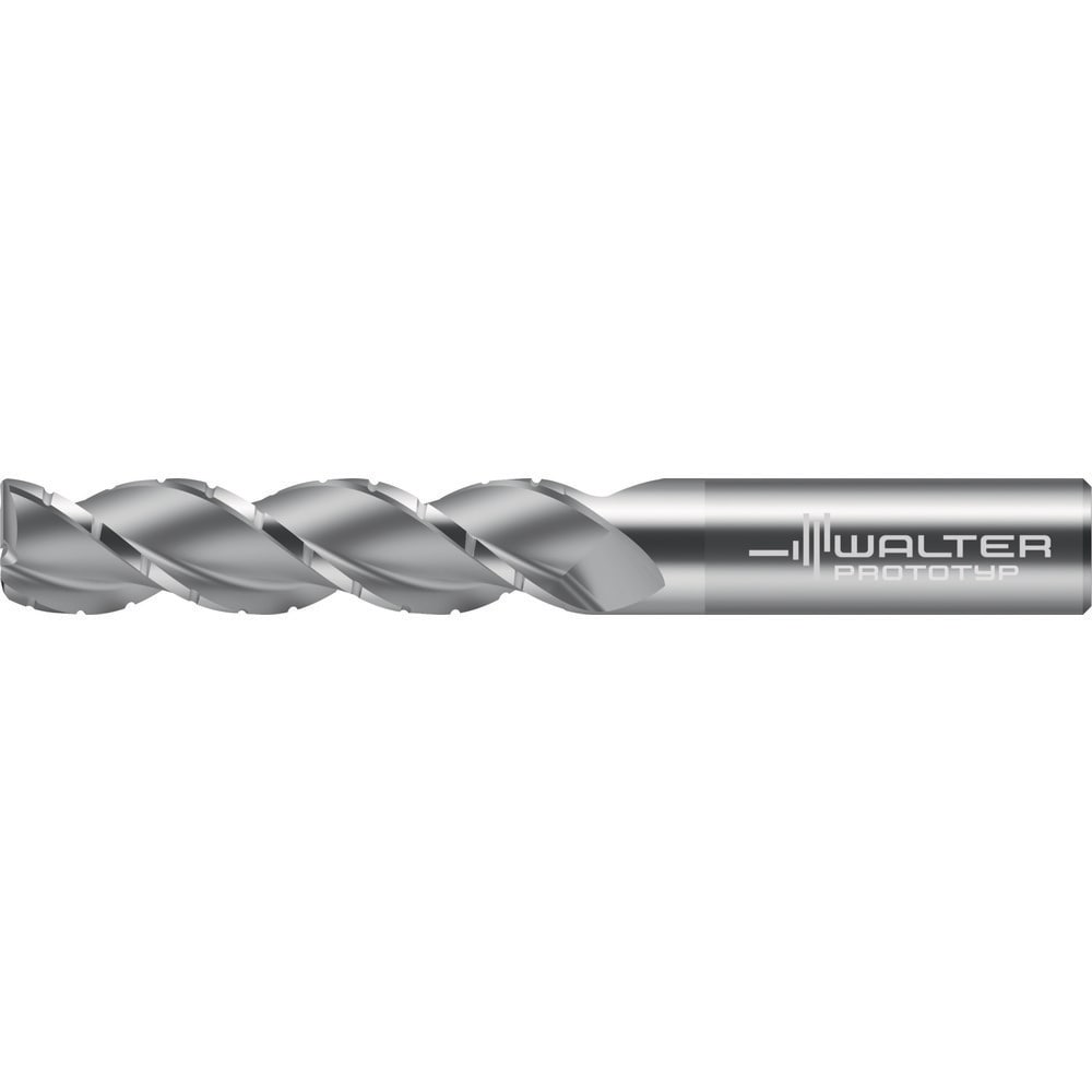 Corner Radius End Mill: 3/4" Dia, 2-1/4" LOC, 0.0600" Radius, 3 Flute, Solid Carbide