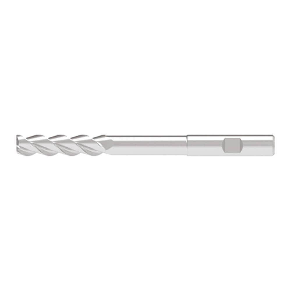 Square End Mill: 3 Flute, Solid Carbide