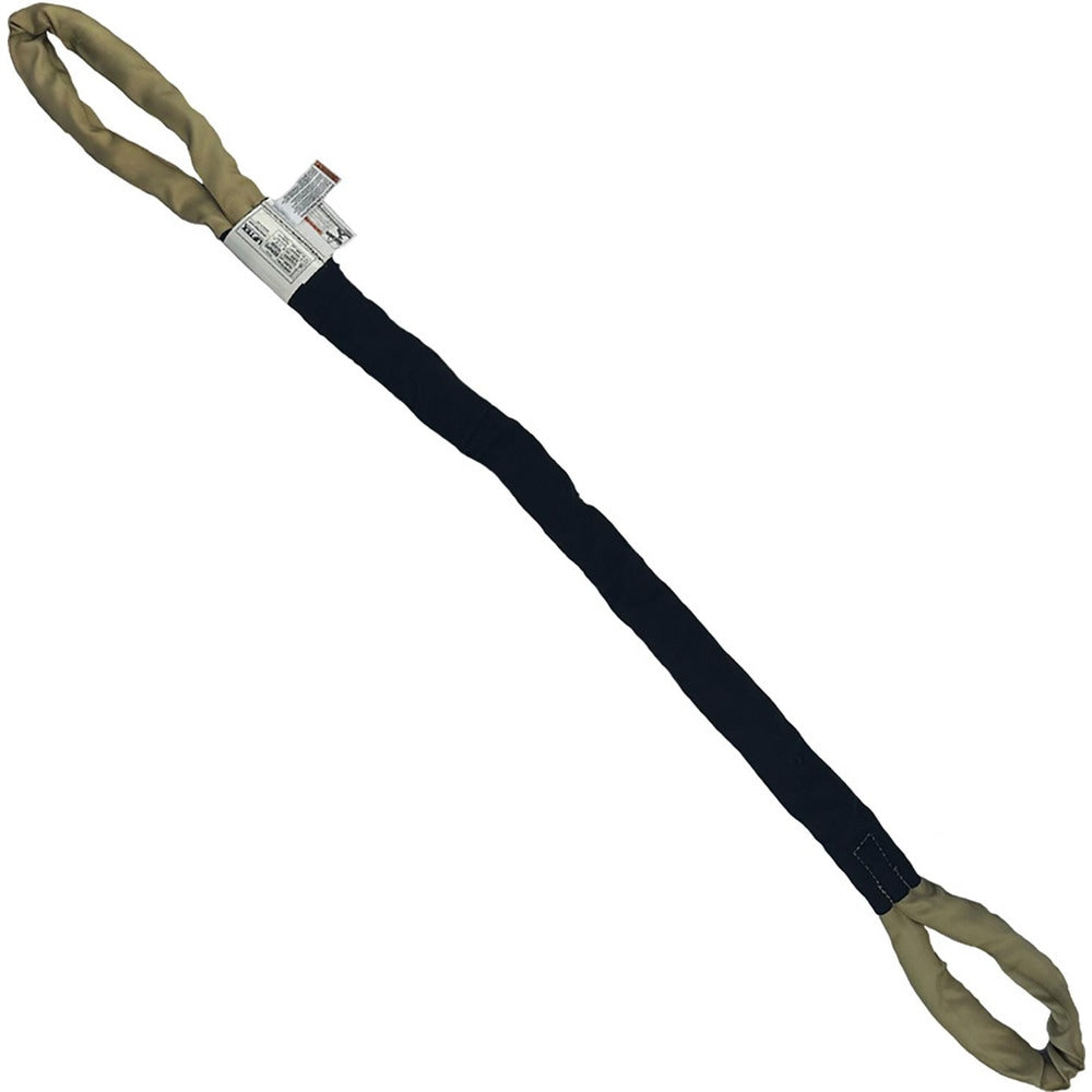 Eye & Eye Round Sling: 18' Long, 10600 lb Vertical Capacity, 8500 lb Choker Capacity