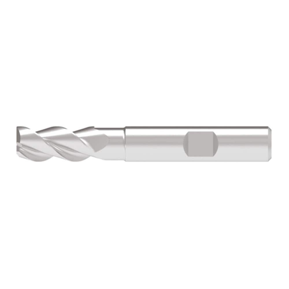 Square End Mill: 3 Flute, Solid Carbide