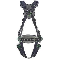 Fall Protection Harnesses:  400.000 Lb,  Construction Style,  Size X-Small & Small,  For Construction,  Polyester, Back & Hips & Front D-Ring