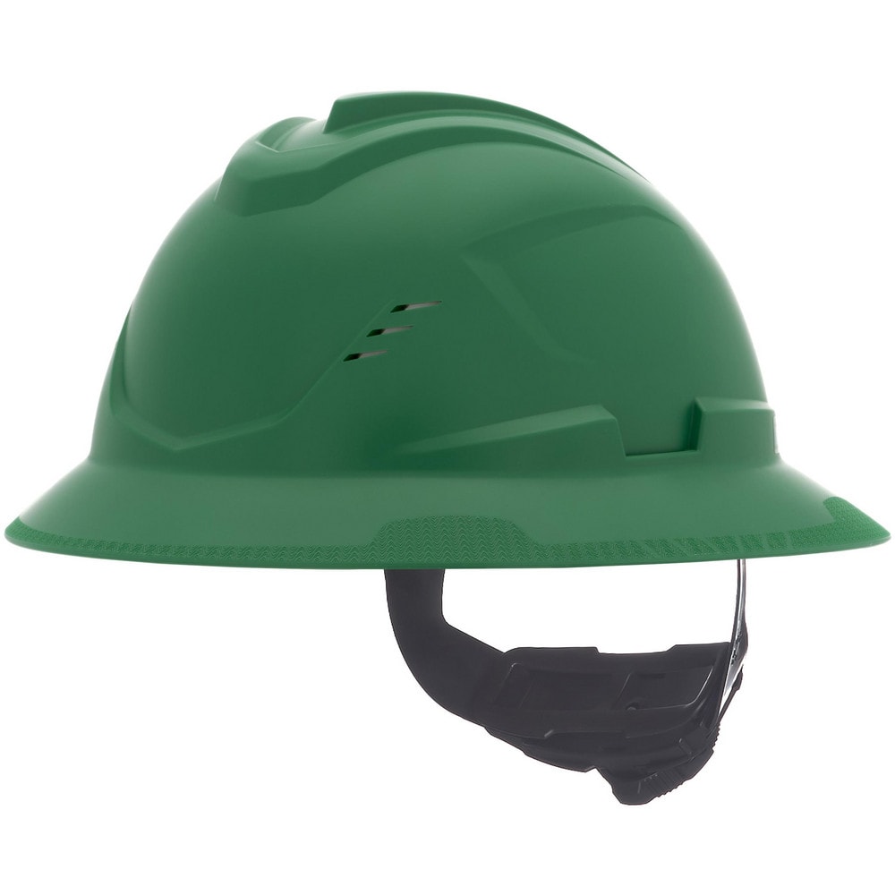 Hard Hat: Construction, Energy Company, Heat Protection, Manufacturing, Mining, Oil and Gas & Utilities, Full Brim, N/A, Class C, 4-Point Suspension