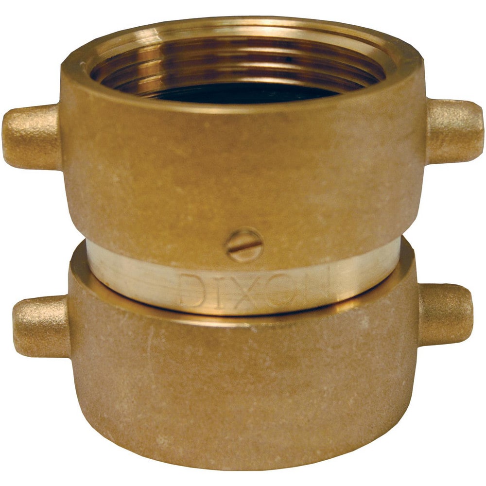 Brass & Chrome Pipe Fittings; Fitting Type: Double Female Swivel; Fitting Size: 1-1/2 x 1-1/2; End Connections: FNPSH; Material Grade: 360; Connection Type: Threaded; Pressure Rating (psi): 175; Fitting Shape: Straight; Thread Standard: NPSH