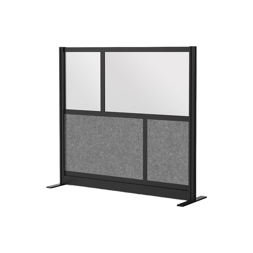 Office Cubicle Partitions; Office Cubicle Partition Type: Modular Wall Room Divider; Color: Gray, White, Black; Material: Aluminum; Mount Type: Freestanding; Height (Inch): 48; Width (Inch): 53; Thickness (Inch): 1-3/4