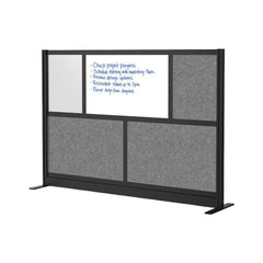 Office Cubicle Partitions; Office Cubicle Partition Type: Modular Wall Room Divider; Color: Gray, White, Black, Frosted; Material: Aluminum; Mount Type: Freestanding; Height (Inch): 48; Width (Inch): 70; Thickness (Inch): 1-3/4