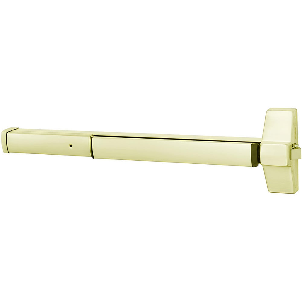 Push Bars; Material: Stainless Steel; Locking Type: Exit Device Only; Maximum Door Width: 48 in; Finish/Coating: Bright Brass; Minimum Door Width: 36 in; Fits Door Size: 8