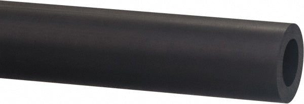 Plastic Round Tube: 0.5" ID, 3/4" OD, 8' OAL, Gray, Nylon 6/6 (MDS-Filled)