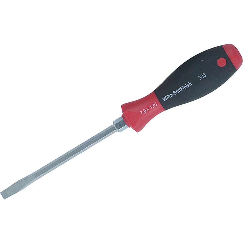 Slotted Screwdrivers; Blade Width (mm): 6.50; Blade Length (Inch): 5; Overall Length (Decimal Inch): 9.4000; Handle Type: Cushion Grip; Handle Length (Decimal Inch - 4 Decimals): 4.4000