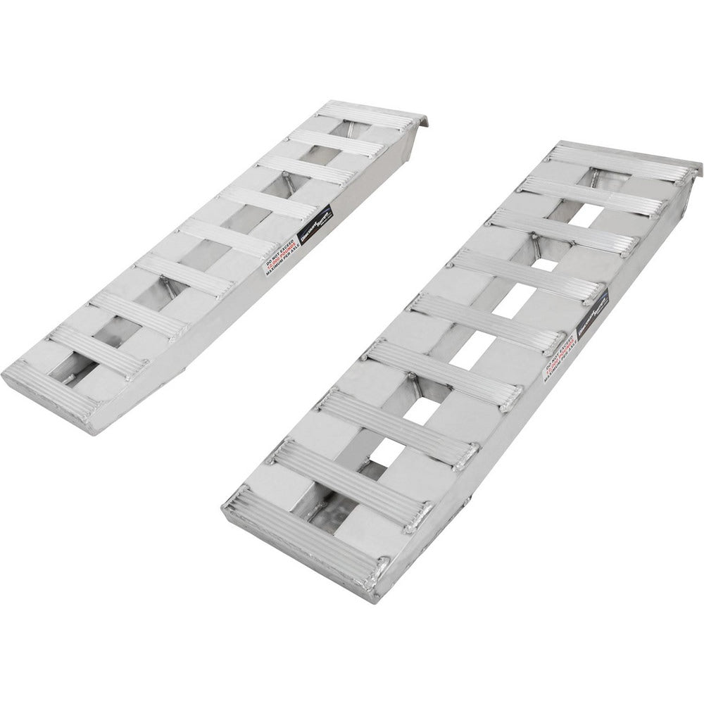 Truck Ramps; For Use With: Trailers; Length (Inch): 48; Width (Inch): 14; Load Capacity (Lb.): 12000.000; Material: Aluminum; Color: Silver; Finish Coating: None