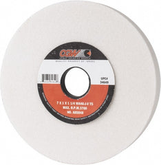 Surface Grinding Wheel: 7" Dia, 1" Thick, 1-1/4" Arbor, 46 Grit