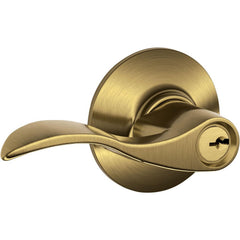 Lever Locksets; Lockset Type: Tubular Lock; Key Type: Schlage C; Back Set: 2-3/8 & 2-3/4; Cylinder Type: Schlage C Keyway; Material: Metal; Door Thickness: 1 3/8 - 1 3/4; Finish: Satin Brass