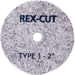 Deburring Wheel: 2" Dia, 1/4" Face Width, 1/4" Hole, Aluminum Oxide