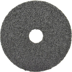 Fiber Disc:  5" Disc Dia, 1/4-20 Hole, 1/4 in Mandrel, 80 Grit, Ceramic Alumina