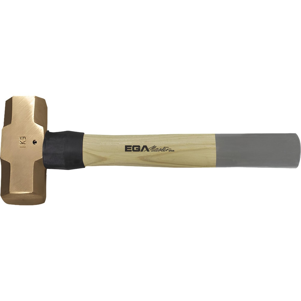 Sledge Hammers; Head Weight (Lb): 4.4093; Tool Type: Sledge Hammer; Head Material: Beryllium Copper; Head Weight Range: 3 to 5.9 Lb; Handle Material: Hickory; Overall Length Range: 12 to 17.9