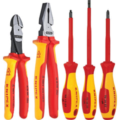 Combination Hand Tool Set: 5 Pc, Insulated Pliers & Screwdriver Set