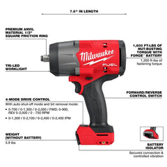 18.00 Volt, Pistol Grip Cordless Impact Wrench