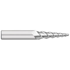 Ball End Mill: 1/8" Dia, 1-1/2" LOC, 3 Flute, Solid Carbide