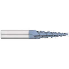 Ball End Mill: 3/16" Dia, 1-1/4" LOC, 3 Flute, Solid Carbide