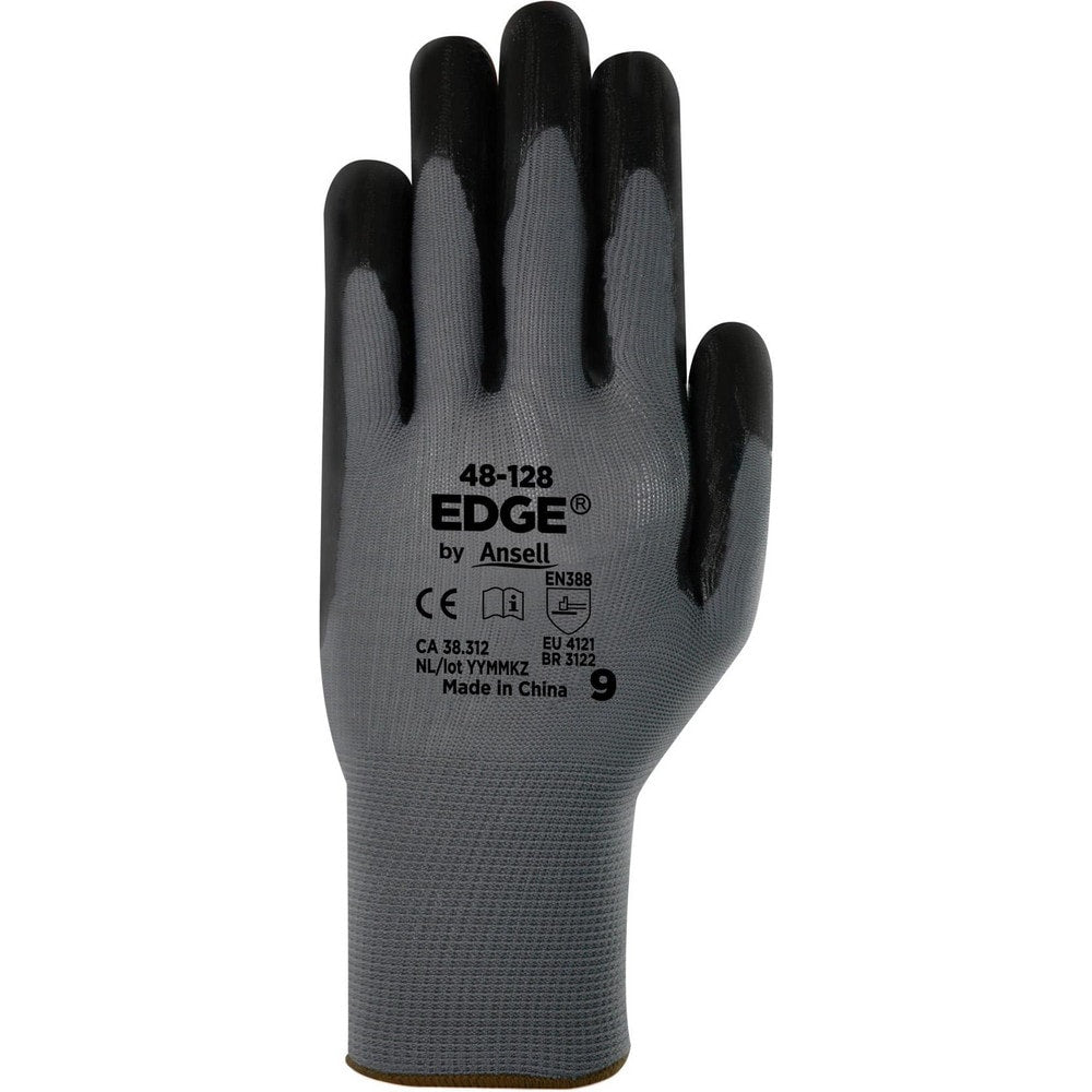 General Purpose Gloves: Edge 48-128, Size X-Large, Nitrile-Coated Polyester