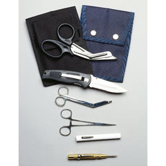 Medical Instruments; Type: Holster Set; Includes: 7-1/4" EMS shears, Standard Window Punch with Clip, EMI's Explorer Knife, 5-1/2" Bandage Scissors, Disposable Penlight, 5-1/2" Straight Kelly Forceps, EMS Rescue Holster; Additional Information: Measures 7