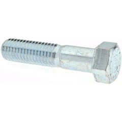 Hex Head Cap Screw: 9/16-12, 1-3/4" Length Under Head, Grade 9 Alloy Steel, Clear Zinc Chromate Finish