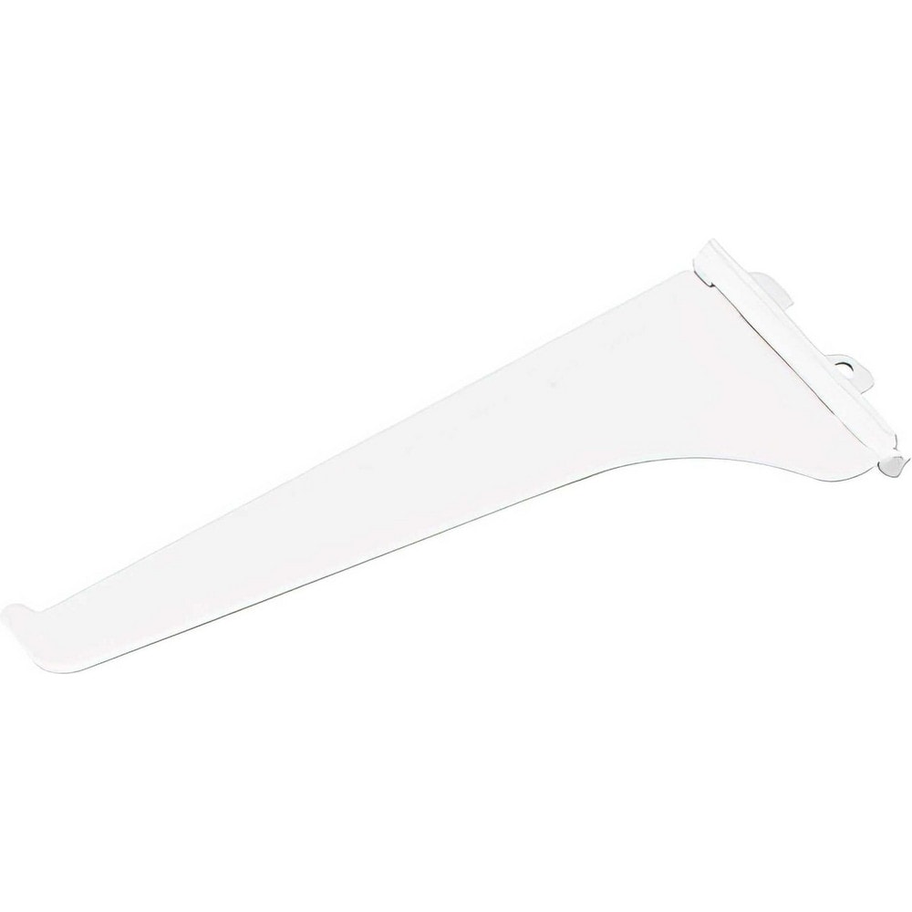 Brackets; Bracket Type: Shelf Bracket; Mount Type: Insert; Length (Inch): 6 in; Bracket Material: Metal; Load Capacity: 198; Overall Width: 0.5 in; Finish: White