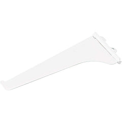 Brackets; Bracket Type: Shelf Bracket; Mount Type: Insert; Length (Inch): 6 in; Bracket Material: Metal; Load Capacity: 198; Overall Width: 0.5 in; Finish: White