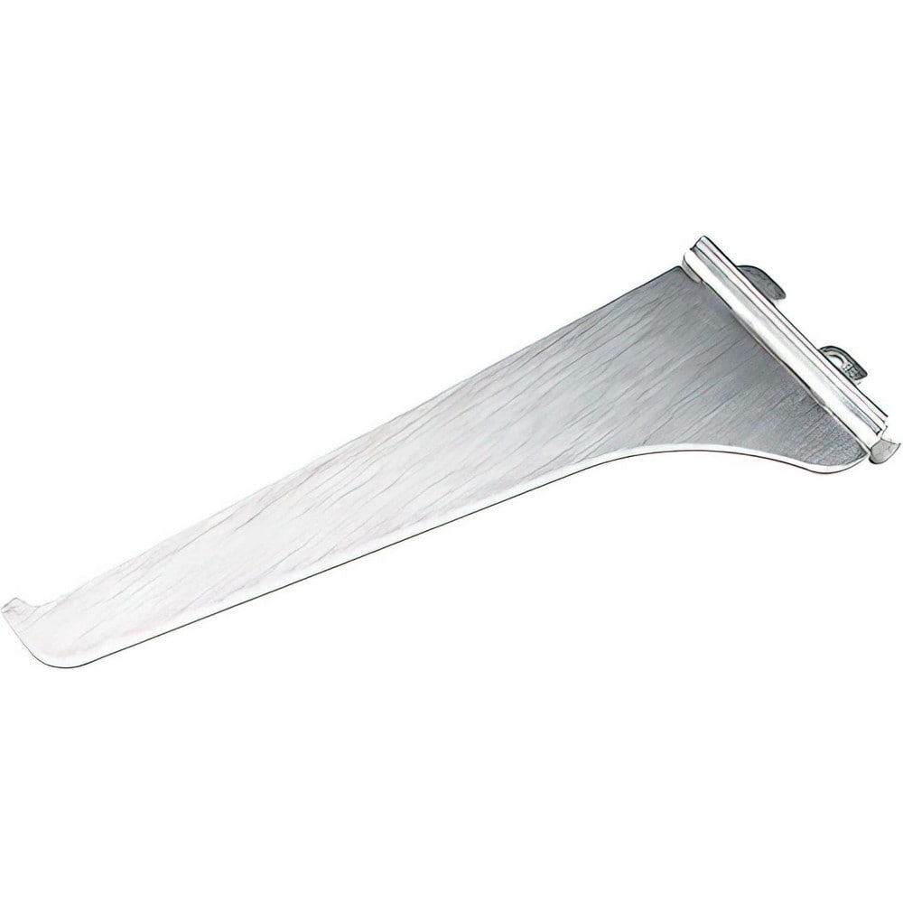 Brackets; Bracket Type: Shelf Bracket; Mount Type: Insert; Length (Inch): 8 in; Bracket Material: Metal; Load Capacity: 60; Overall Width: 0.5 in; Finish: Chrome