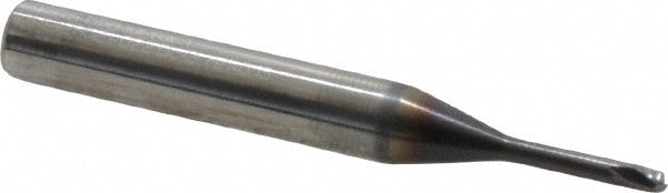 Corner Radius End Mill: 2 mm Dia, 2.20 mm LOC, 0.15 mm Radius, 2 Flute, Solid Carbide