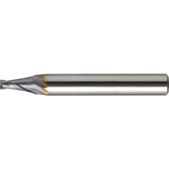 Tapered End Mill: 7 deg Angle per Side, 1.00 mm Small Dia, 4.00 mm LOC, 2 Flute, Square End