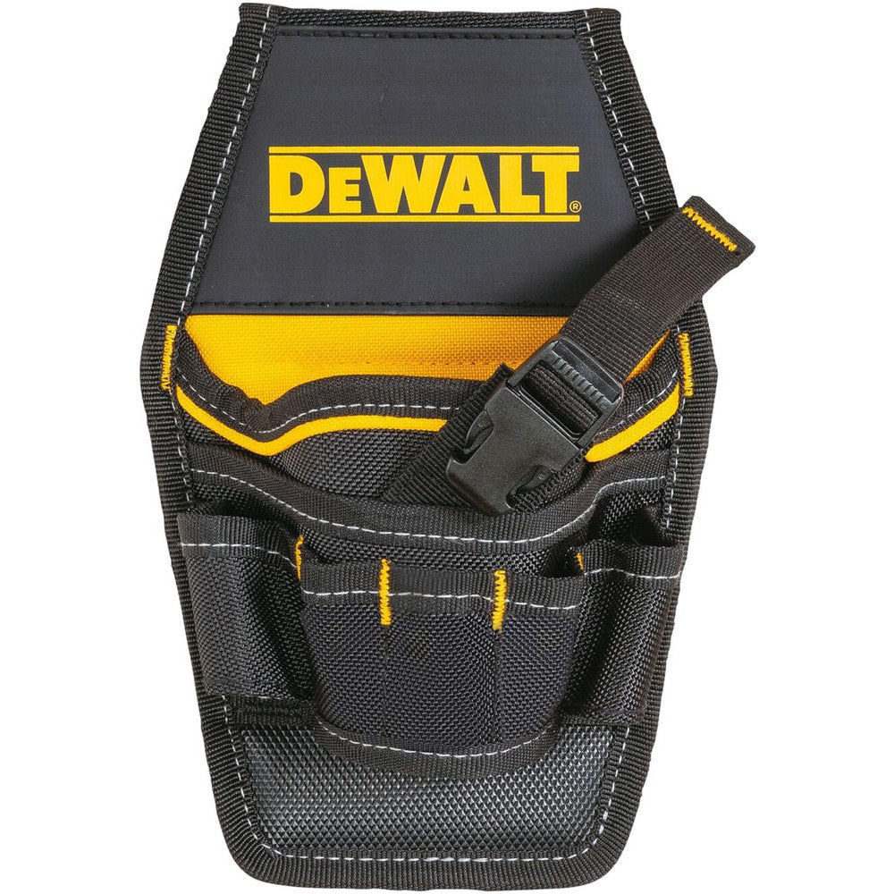 Tool Pouches & Holsters; Holder Type: Holster; Tool Type: Impact Driver, Drill Bits; Closure Type: Buckle; Material: Polyester; Color: Yellow, Black; Hand: Neutral; Belt Included: No