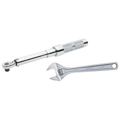 Micrometer Torque Wrench: 1/4" Drive, Foot Pound