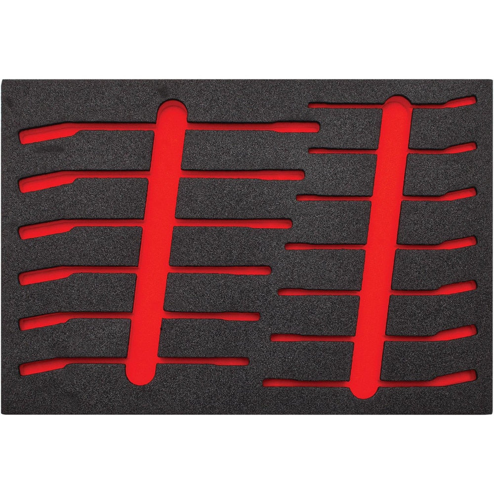 Tool Box Case & Cabinet Inserts; Type: Foam Insert; For Use With: JSCVM-13S; Material Family: Polyethylene; Width (Inch): 16; Depth (Inch): 11; Height (Inch): 1-1/4; Color: Black/Red; Material: Polyethylene