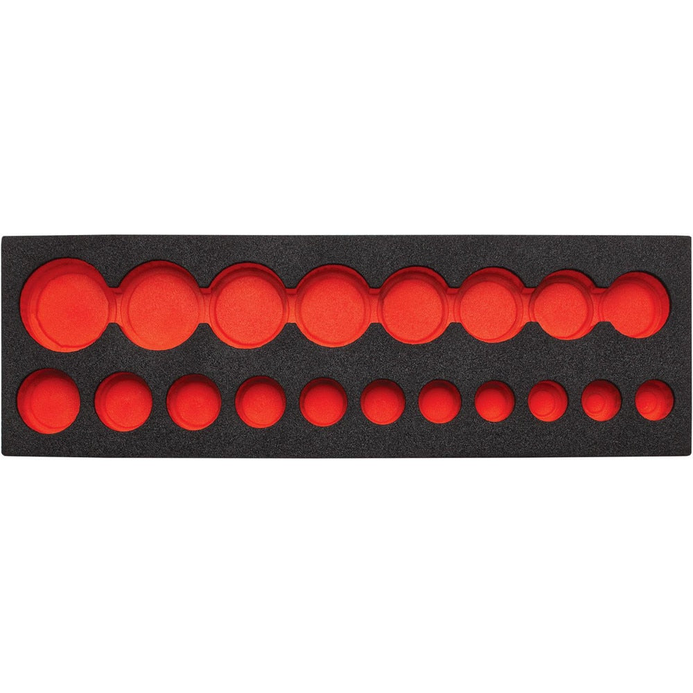 Tool Box Case & Cabinet Inserts; Type: Foam Insert; For Use With: J74116; Material Family: Polyethylene; Width (Inch): 16; Depth (Inch): 5; Height (Inch): 1-1/4; Color: Black/Red; Material: Polyethylene